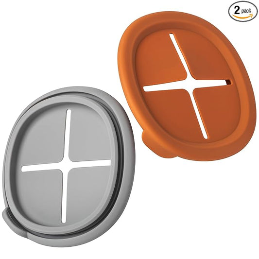 Moonkie Baby Storage Container Snack Lids for 8 oz | 2 Pack