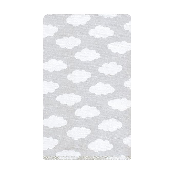 Hudson Baby Unisex Baby Flannel Burp Cloth 10pk, Teal Elephant, One Size