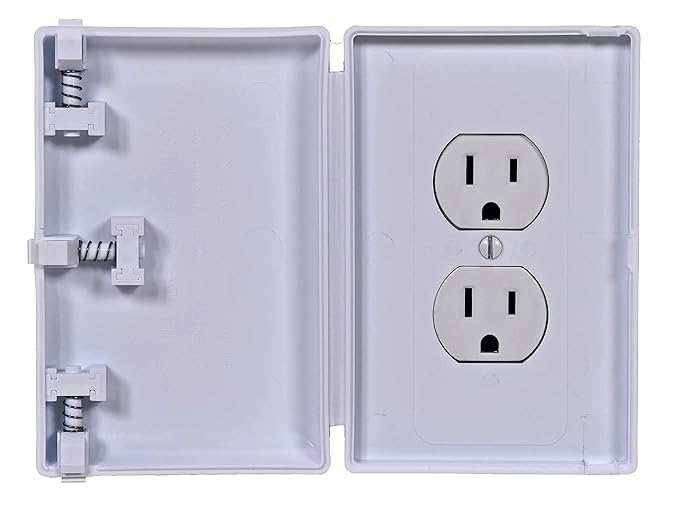Baby Toddler Pet Wall Outlet Cover, Traditional Style, Electrical Safety Guard for Home and Business, Made in USA (1 Pack)