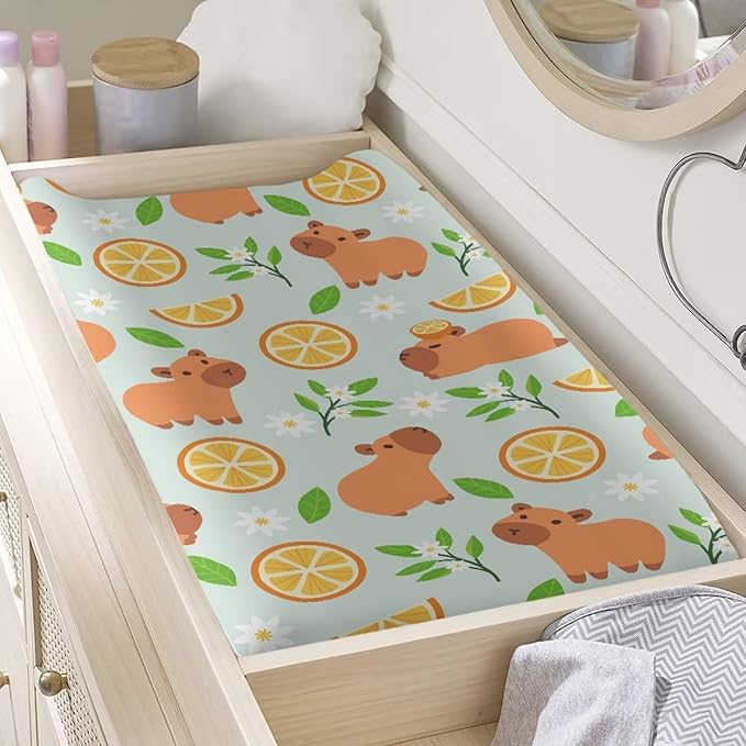 Changing Pad Covers for Boys Girls Carddle Sheet Set for Baby Boys Girls Breathable & Washable Cover