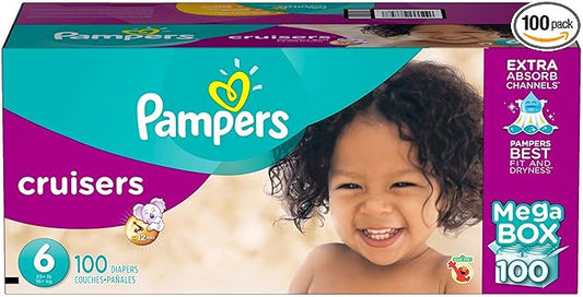 Pampers Cruisers Diapers (Size 6, 100 ct.)