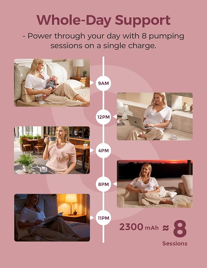 Momcozy V1 Pro Wearable Breast Pump, Hospital-Grade Pocket Primary Pump, Hands-Free Portable Pump with Lightweight Visible Cups for Real Milk Removal