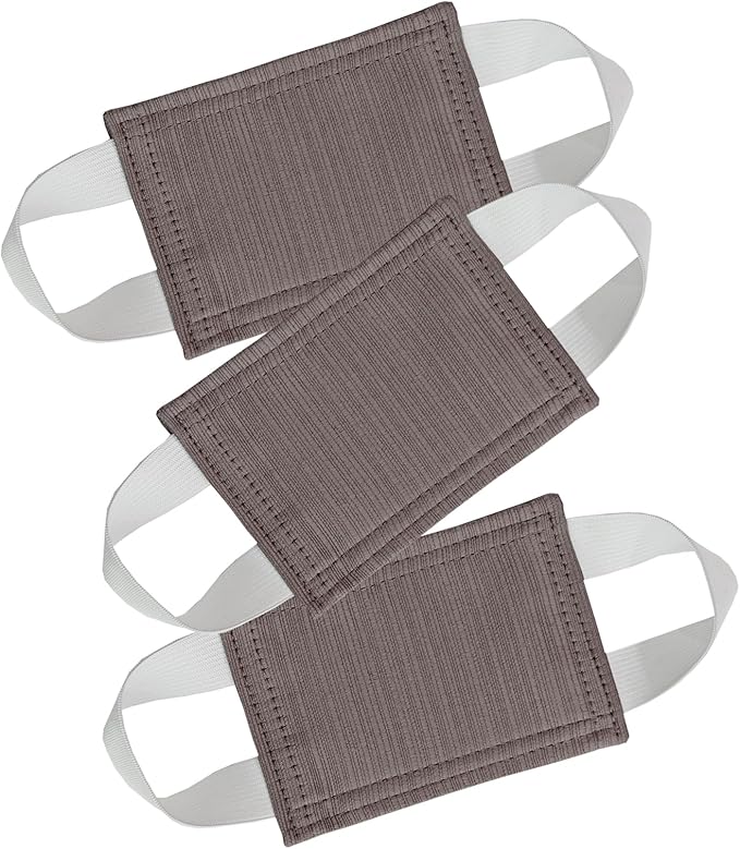 Baby Proof Door Silencer & Cloth Latch Cover, Quiet Close Anti-Slam Pads to Prevent Slamming and Accidental Locking, for Nursery and Toddler Safety (3, Purple, 4.1 * 3.1 inches)