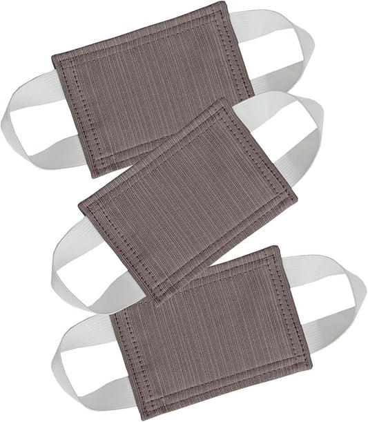Baby Proof Door Silencer & Cloth Latch Cover, Quiet Close Anti-Slam Pads to Prevent Slamming and Accidental Locking, for Nursery and Toddler Safety (3, Purple, 4.1 * 3.1 inches)