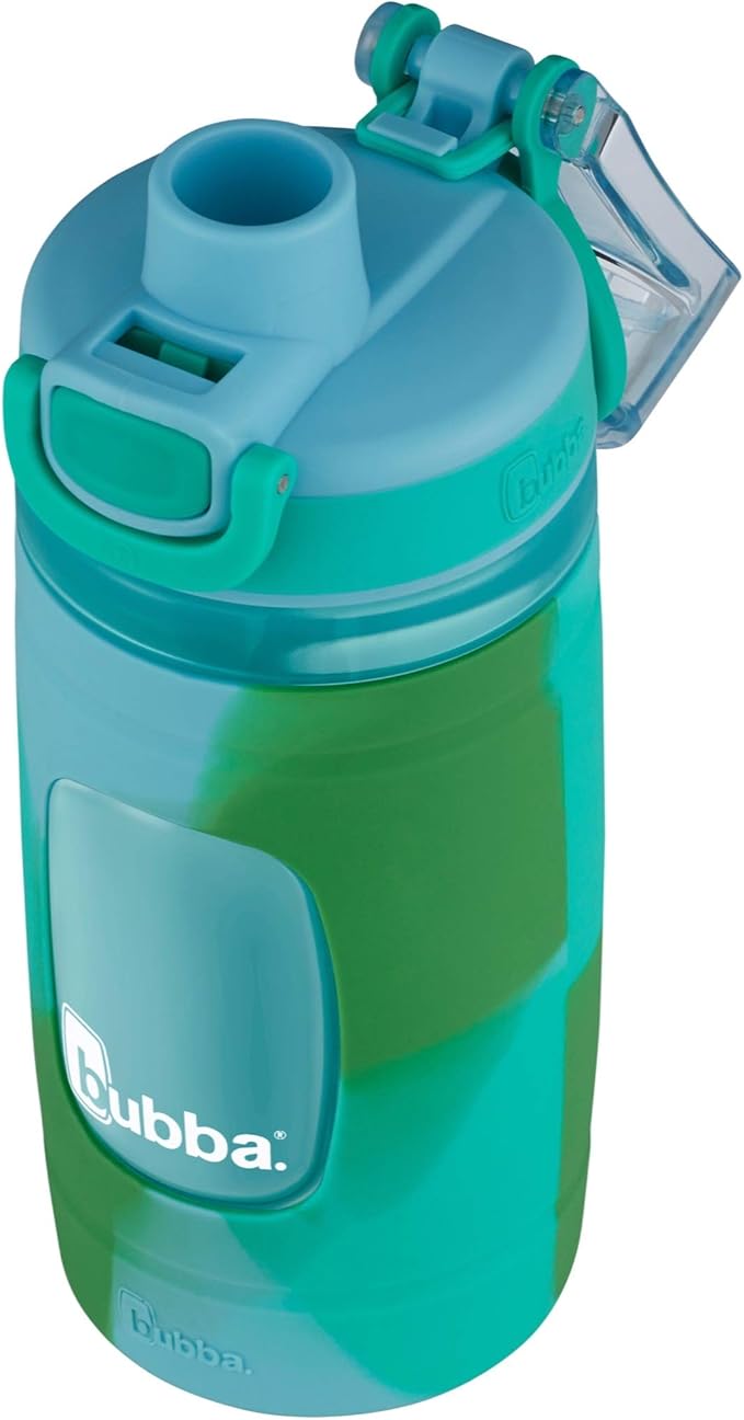 Bubba Flo Kids Water Bottle with Silicone Sleeve, 16oz | Rock Candy and Kiwi | Pack of 4