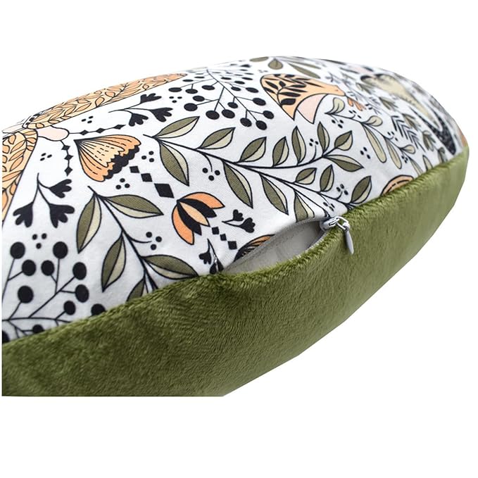 Nursing Pillow Cover Stretchy Pillow Slipcovers for Breastfeeding Moms Two-Sided Design (Butterflies and Bees)