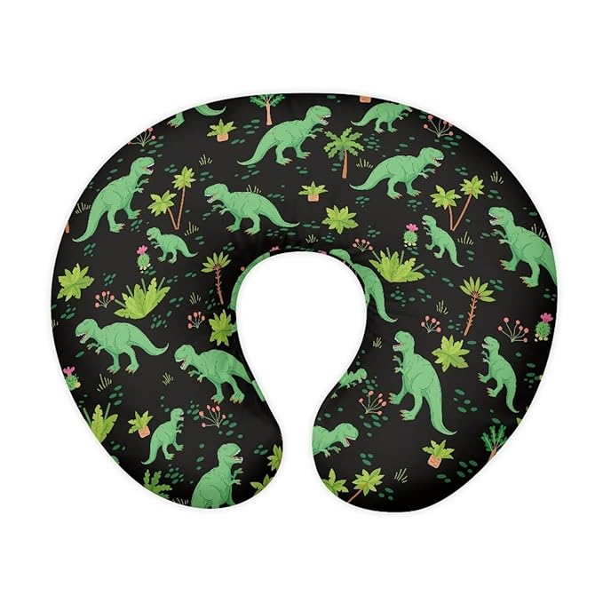 Nursing Pillow Cover with Hidden Zipper Dinosaur Super Soft for Moms/Baby Nursing Pillow Cover Stretchy Removable Cover for Breastfeeding Pillows