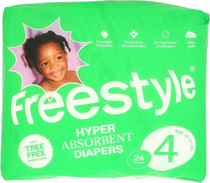 Freestyle Diapers Size 4 Freestyle Diaper, 24 CT