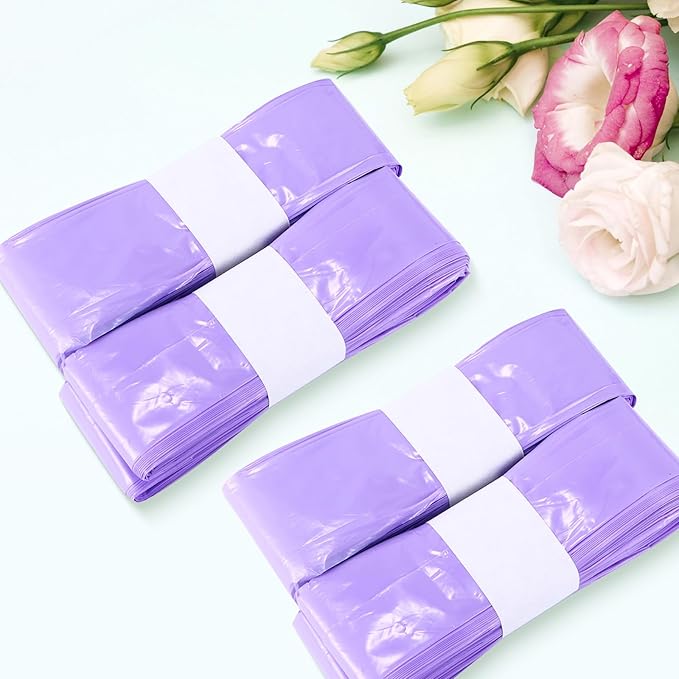 10 Pack Nappy Bin Refills, Scented Nappy Bags Diaper Pail Refill Bags Compatible With Genie/Angelcare/Tommee Tippee/Twist and Click And Spross Refill Cassettes (Purple)