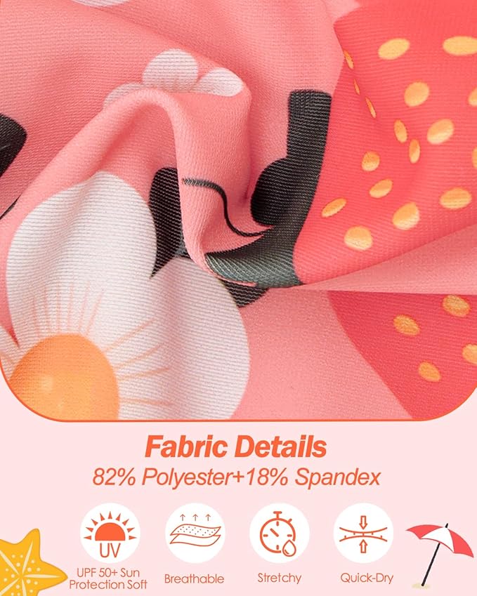 babygoal Reusable Swim Diaper - Waterproof Cloth Swimmers Pants for 12 Months to 18 Months Babies Infants Beach & Pool(Strawberry,Sunflower,Dinosaur)