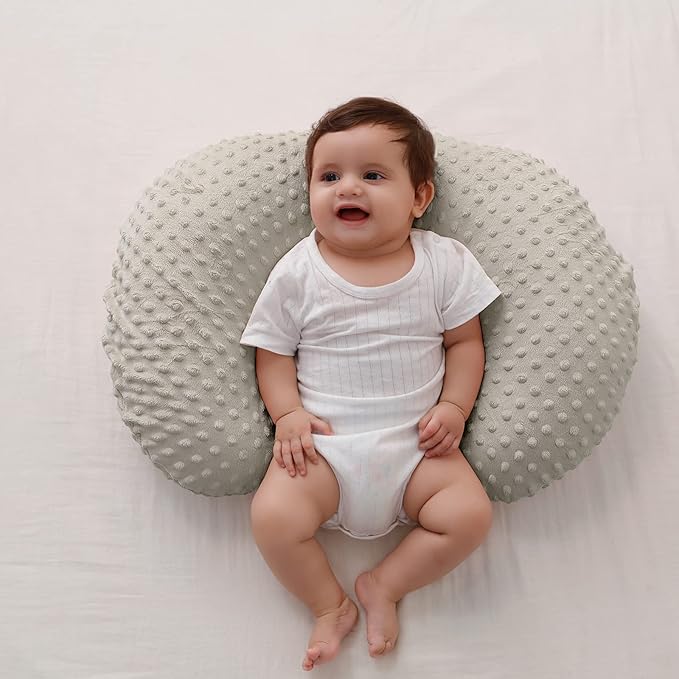 Nursing Pillow Cover, Breastfeeding Pillow Slipcover Snugly Fits for Nursing Pillow for Baby Boys and Girls, Premium Quality Microfiber, Ultra Soft Comfortable (Tidal Foam)