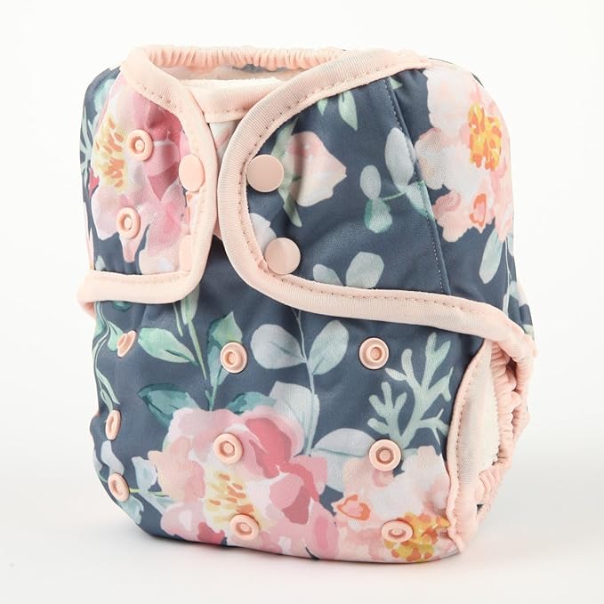 Baby Cloth Diaper Cover Nappy One Size 8lbs to 36lbs for Girls (Floral)