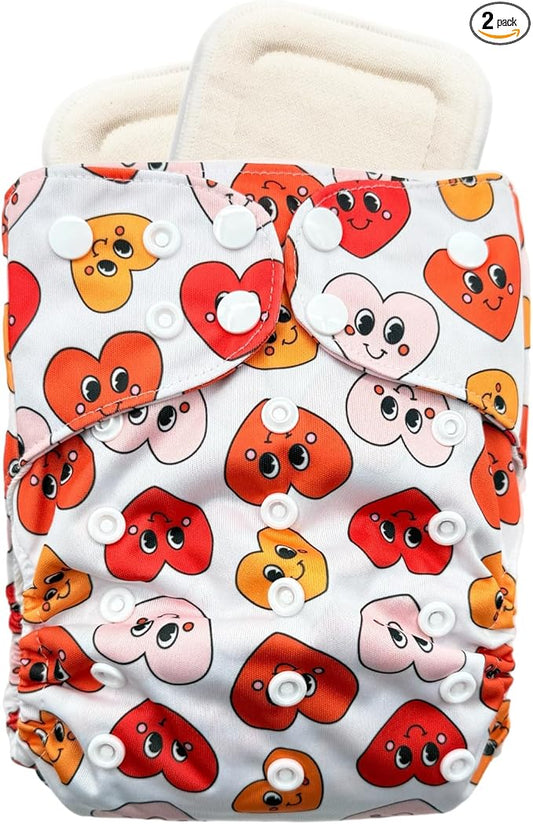 Sprout Pocket Cloth Diaper – Adjustable & Reusable Cloth Diaper with 1 Insert – Soft, Washable, Leakproof (LoveBuddies)