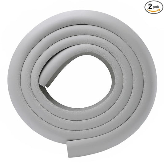 M2cbridge L Shape Extra Thick Furniture Table Edge Protectors Foam 6.5 Ft (Grey)