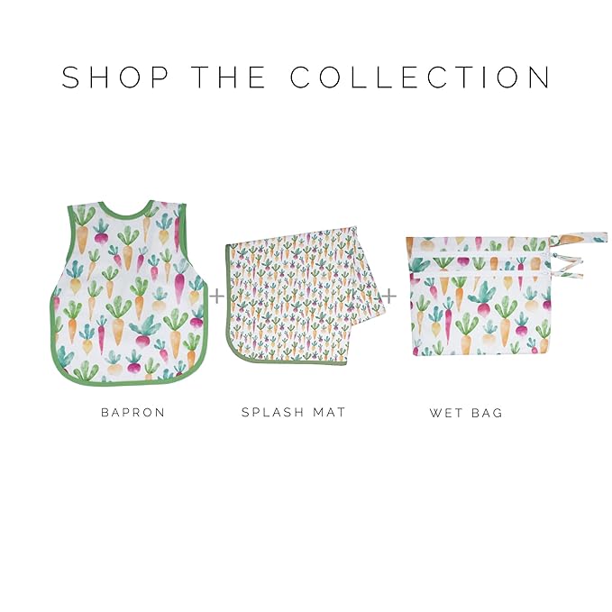 BapronBaby Farm Produce Bapron - No Neck Tie Safer Bib for Baby & Toddler - Soft Waterproof Stain Resistant - Machine Washable - Sz Preschool 3-5yrs