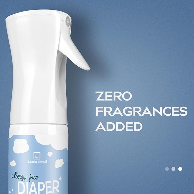 Diaper Pail Odor Eliminator Spray – Unscented Mineral-Based Spray for Odors in Diaper Pails and Baby Changing Areas – 9 Fl Oz