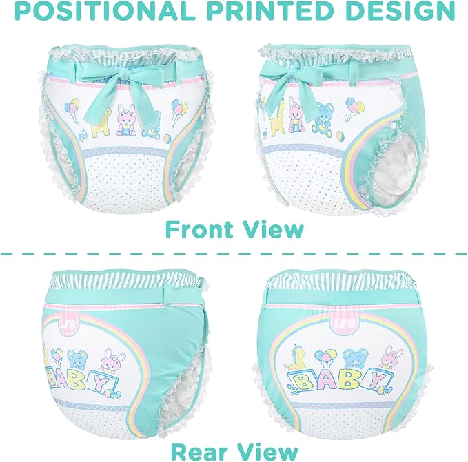 Littleforbig Silky Adult Ribbon Omutsu Diaper Wrap Cover Washable Adjustable Reusable Waterproof - Baby Parade XL