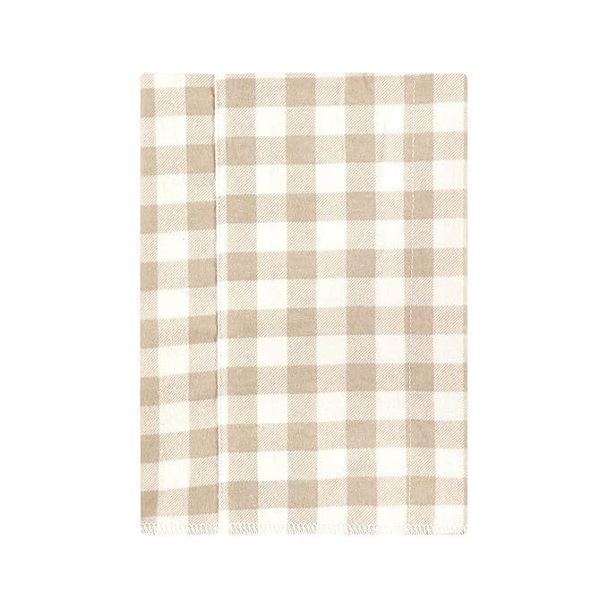 Hudson Baby Unisex Baby Cotton Flannel Burp Cloths, Boy Woodland Pals 7-Pack, One Size