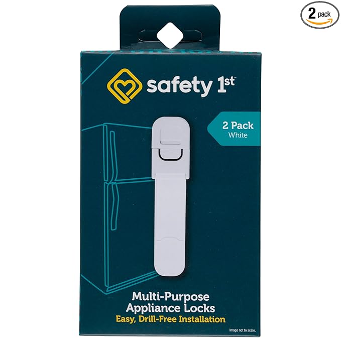Safety 1st Multi-Purpose Latch,White 2-Count