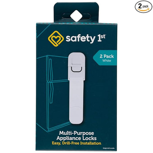 Safety 1st Multi-Purpose Latch,White 2-Count