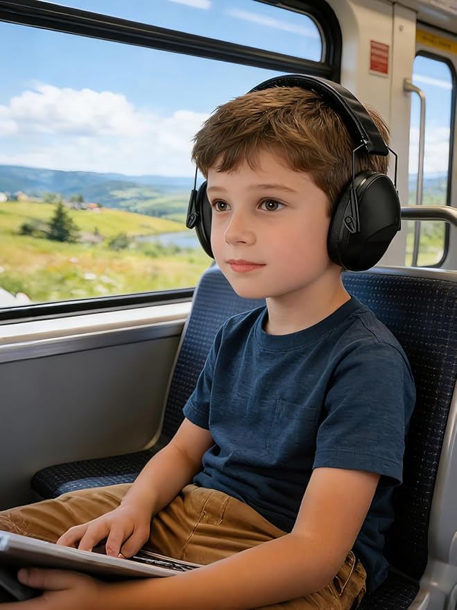 Noise Canceling Headphones for Kids 2PACK, 25-31NR Noise Reduction Earmuffs for Fireworks, Autism