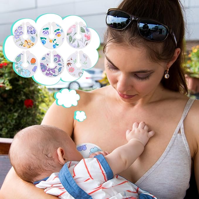 36 Packs G Tube Button Covers Feeding Tube Supplies G Tube Accessories Nursing Pads Reusable G Tube Button Pad for Kid Breastfeeding Stay Dry 3 Inch (Pattern)
