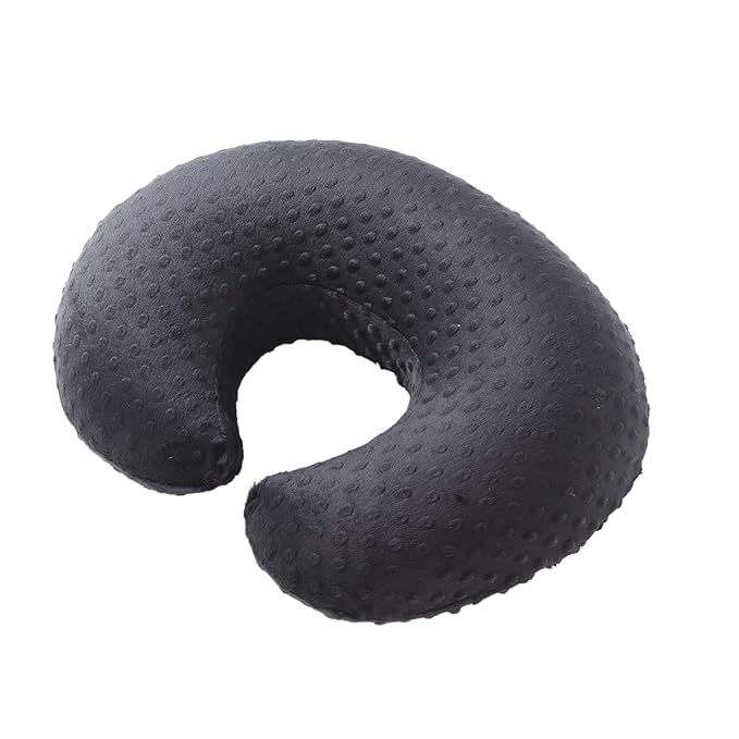 Nursing Pillow Cover, Breastfeeding Pillow Slipcover Snugly Fits for Nursing Pillow for Baby Boys and Girls, Premium Quality Microfiber, Ultra Soft Comfortable (Black)