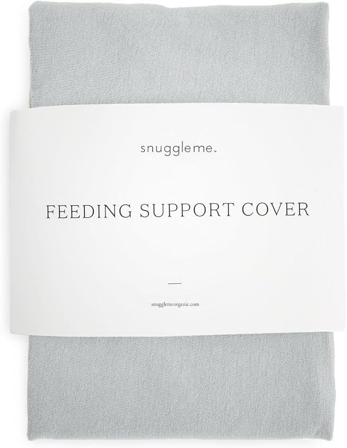 Snuggle Me Organic Feeding Support Pillow Cover, Machine Washable 100% Organic Cotton, Soft Nursing Cover for Breastfeeding, Pillow Slipcover for Baby Girls Boys Newborn - Stone