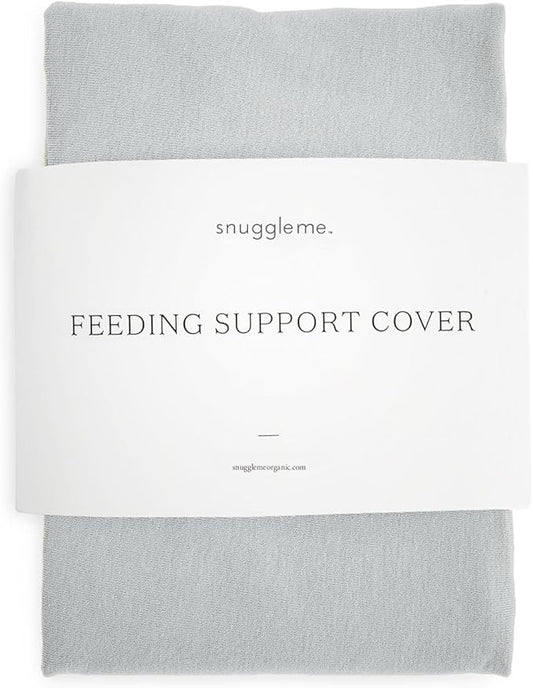 Snuggle Me Organic Feeding Support Pillow Cover, Machine Washable 100% Organic Cotton, Soft Nursing Cover for Breastfeeding, Pillow Slipcover for Baby Girls Boys Newborn - Stone