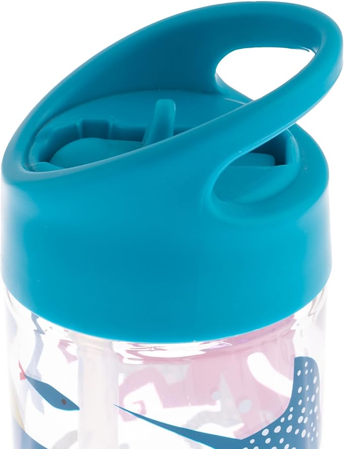Stephen Joseph, Kids Flip Top Water Bottle, 10 oz Tritan BPA Free, Water Bottle for Girls & Boys, Back to School Flip Top Bottle, Sharks