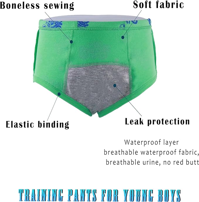 Boboking Boys Training Toddler Underwear Truck Potty Briefs For Boys