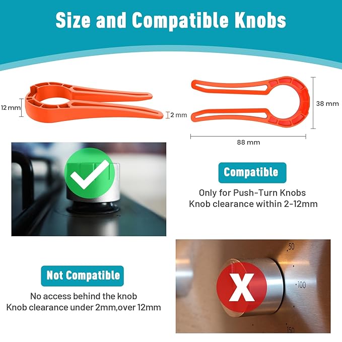 Stove Locks Child Safety, 5 Pack Stove Knob Locks with Universal Size, Clear View Stove Knobs Locks for Kids and Pets Proof