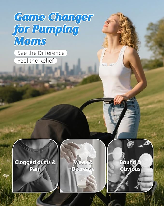 Electric Breast Pump with Models MY-376, Wearable Breast Pump Hands Free for Travel & Home, 4 Modes 9 Levels, 135° Flange, Quiet 40dB, BPA-Free, Easy to Clean & Gift for New Moms, Black