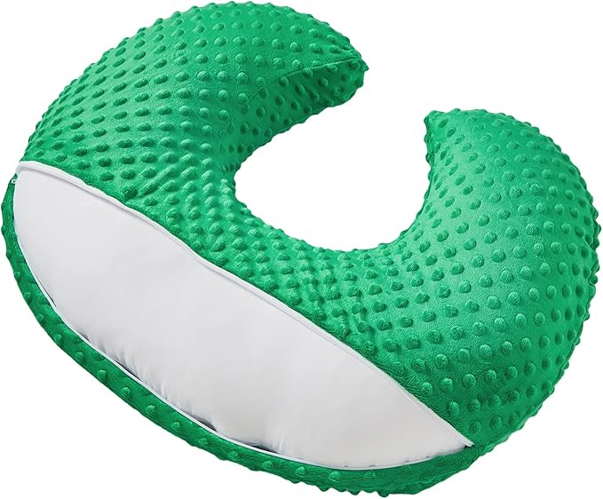 Pillowcase for Nursing Pillow and Positioner for Breastfeeding and Bottle Feeding, Propping Baby, Tummy Time, Baby Sitting Support, Awake-Time Support, Pillow Cover Only (Fern Green)