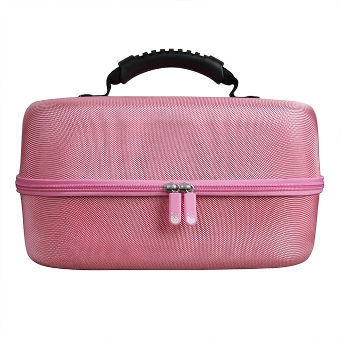 Hermitshell Hard Travel Case for Spectra S1 S2 Plus Electric Breast Milk Pump (Pink)