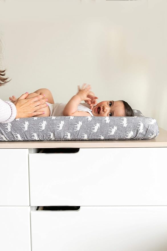Copper Pearl Premium Knit Changing Pad Cover Soft, Stylish, and Universal Fit for All Standard Diaper Changing Pads, Trendy Design Changing Pad Covers, Scout