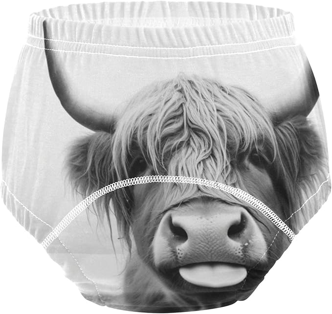 Baby Potty Training Must Haves Pants Leakproof Potty Training Underwear for Infant 5T A Highland Cow Sticking Out Its Tongue