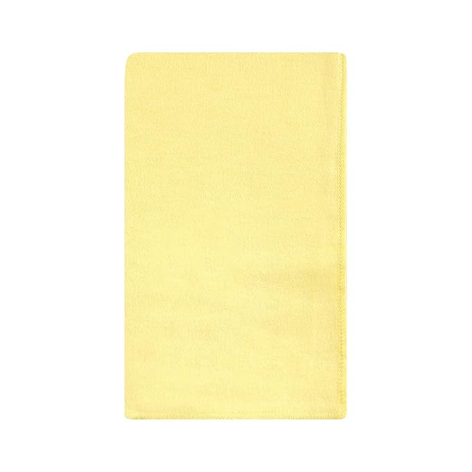 Hudson Baby Unisex Baby Cotton Flannel Burp Cloths, Citrus Orange, One Size