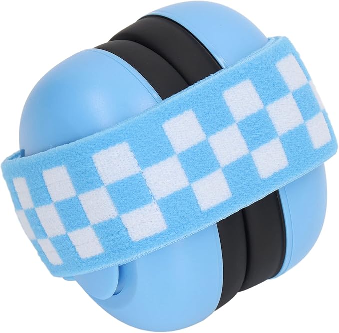 VGEBY Baby Ear Muffs, Infant Ear Muffs Noise Cancelling Soft Padded Design Baby Ear Headphones with Elastic Headband(Blue)
