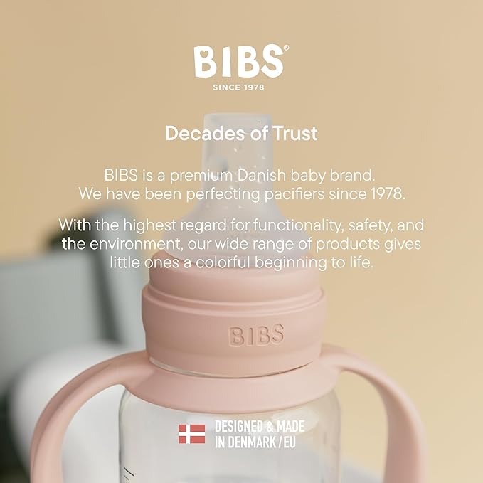 BIBS Sippy Bottle 150 ml – Leak-Proof Toddler Cup with Easy-Grab Handles & Soft Silicone Spout – BPA-Free Baby Training Cup - Sage
