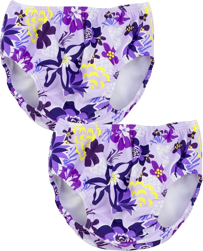 Tuga Girls Reusable Swim Diapers, UPF 50+ Sun Protection Swimsuit