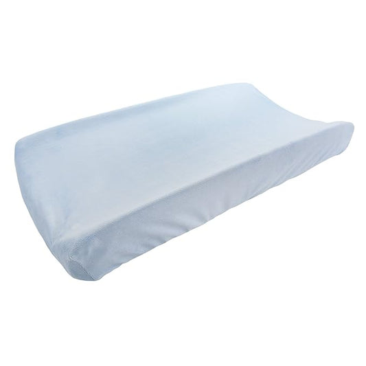 My Blankee Minky Solid Changing Pad Cover, Blue, 16" x 32"