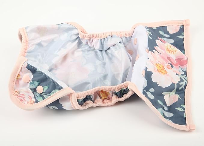 Baby Cloth Diaper Cover Nappy One Size 8lbs to 36lbs for Girls (Floral)