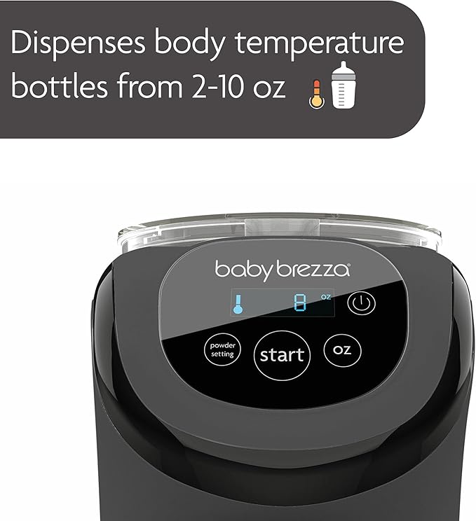 Baby Brezza Formula Pro Mini Baby Formula Mixer Machine Fits Small Spaces and is Portable for Travel– Bottle Makers Makes The Perfect Bottle for Your Infant On The Go, Charcoal