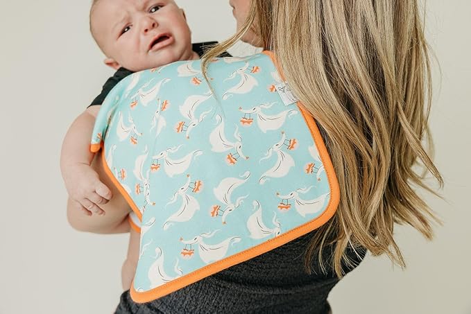Baby Burp Cloths for Boys & Girls - Cotton Burp Cloths Baby Girl & Boy, 3 Pack Soft Spit Up Rags, Extra Absorbent Layers for Newborn, Infant Towels, 21x10 in - Nightmare Before Christmas Set