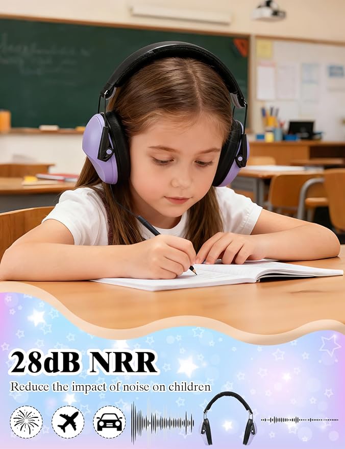 sundee Kids Noise Cancelling Headphones Ear Muffs for Noise Reduction Hearing Protection for Autism Chirldren
