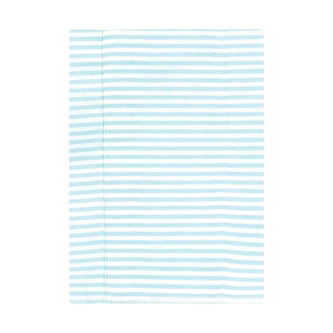 Hudson Baby Unisex Baby Cotton Flannel Burp Cloths, Soft Teal Dino, One Size