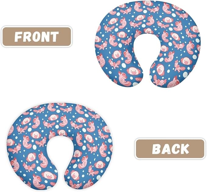 Bubble Axolotl Nursing Pillow Covers U-Shaped Feeding Pillow Cover for Nursing Pillow Hidden Zipper Design Soft and Skin-Friendly