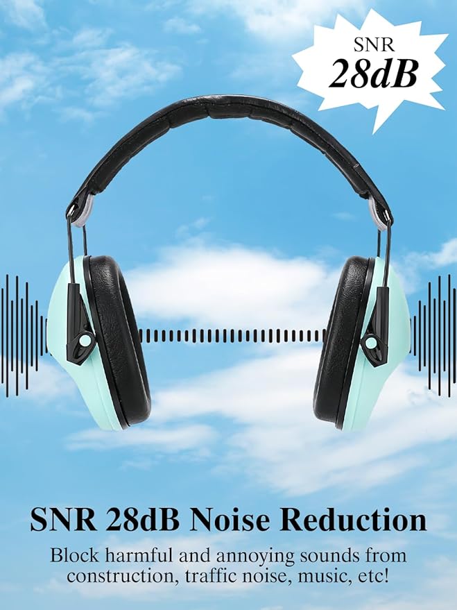 Noise Canceling Headphones for Kids 2PACK, 25-31NR Noise Reduction Earmuffs for Fireworks, Autism