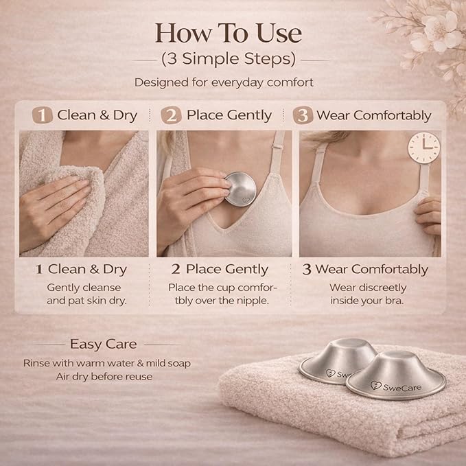 999 Silver Nursing Cups, Silver Nipple Covers Breastfeeding,